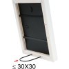 Houten lijst s40r 50x50 cm wit