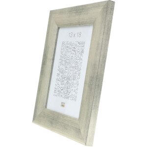 Houten lijst s53g grijs-zilver 20x30 cm