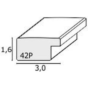 Deknudt Kunststof lijst s42p brons 20x20 cm vezelstructuur