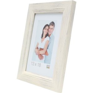 Houten lijst s42l wit gelakt 40x50 cm