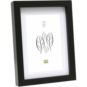 Houten lijst s40a zwart 24x30 cm - 18x24 cm