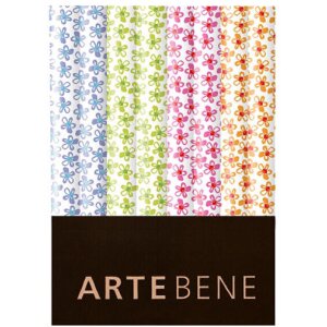 Artebene Inpakpapier Bluemchen blauw groen 70x200 cm rol