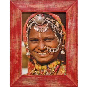 Henzo Houten lijst India 10x15 cm rood