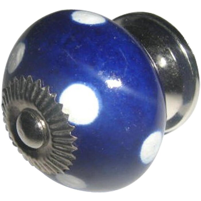 Stippen blauw wit (60295)